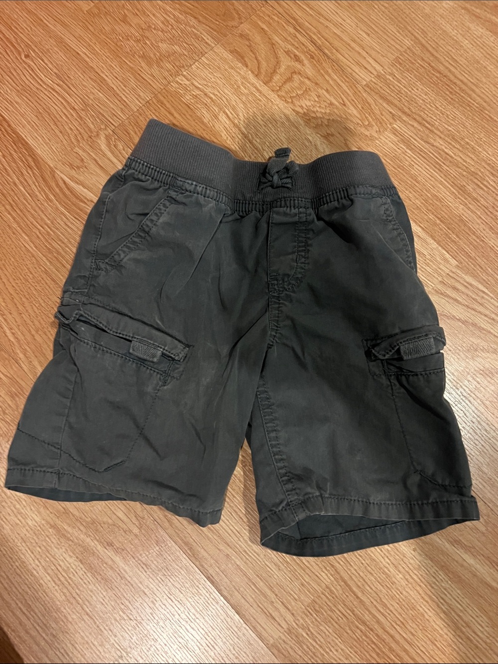 Cherokee Black Cargo Shorts with Elastic Waist